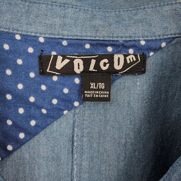 Volcom Stone Blue Button-Up Shirt - Picture 4 of 8